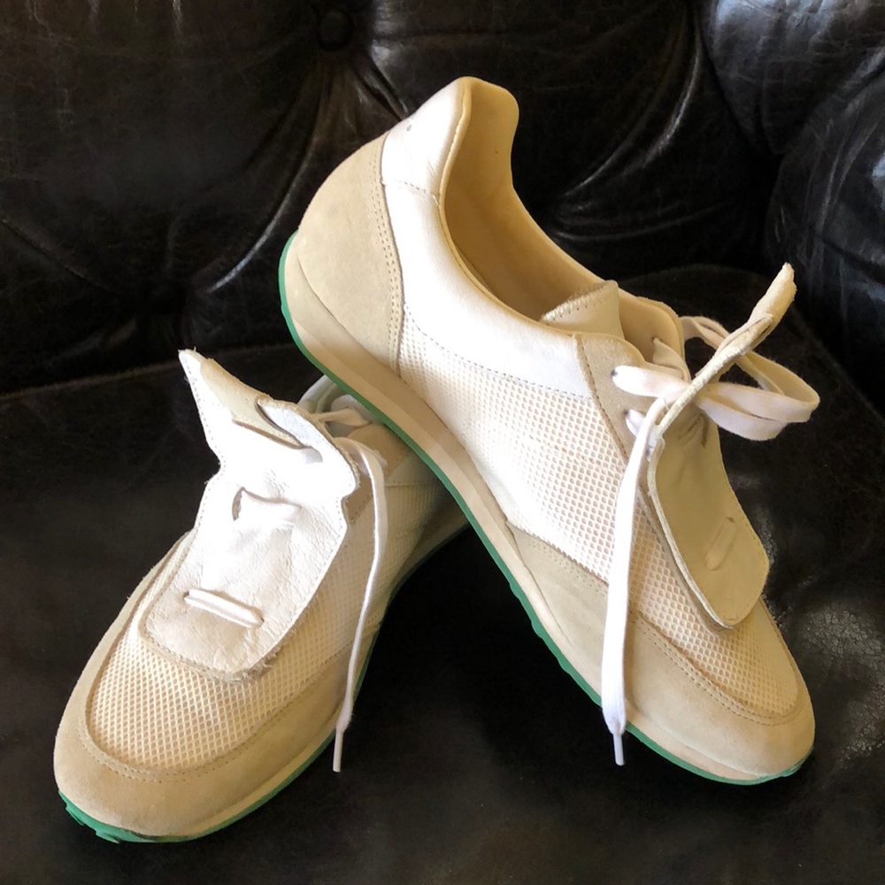 rag & bone white leather sneakers